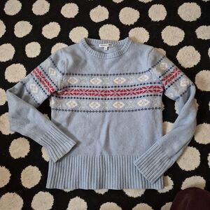 Uniqlo X JW ANDERSON Women's Blue Patterned wool Sweater Xs